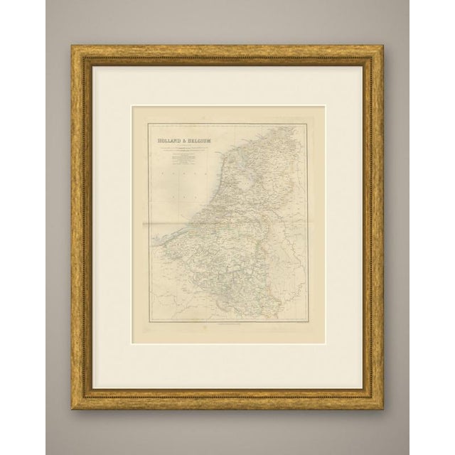 This is an original antique engraved map, colored by hand, from fullarton's companion atlas to the gazetteer of the world....