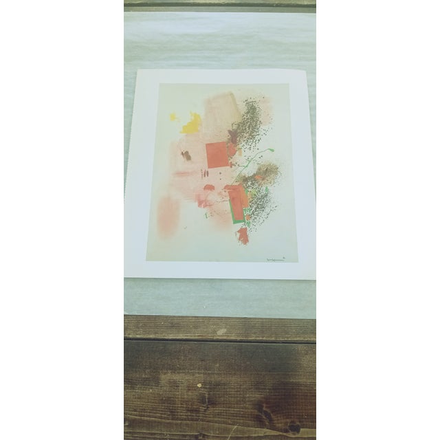 this vintage art print titled Rhapsody by Hans Hoffman this print was carefully removed from a 1985 first edition museum...