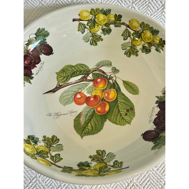 Vintage 1980’s Portmeirion Pomona Fruit Pedestal Bowl or Compote For Sale - Image 4 of 8