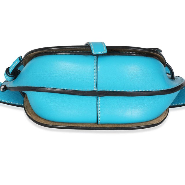 2010s Blue Calfskin Mini Gate Belt Bag For Sale - Image 5 of 8