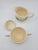 Franciscan China 1950s Franciscan Ivy Hand-Decorated Creamer & Lidded Sugar Set - 3 Pieces For Sale - Image 4 of 12