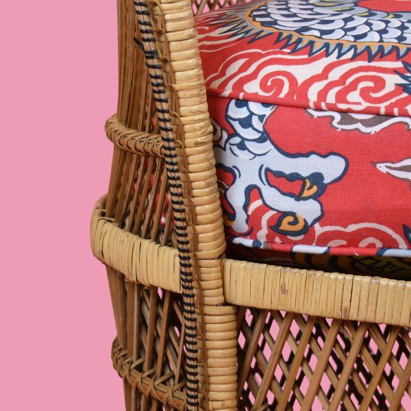 Late 20th Century Buri Rattan Vintage Settee For Sale - Image 5 of 6