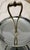Brass Vintage Mid-Century Modern 2-Tier Silver & Brass Tidbit Tray Dessert & Pastry Stand Centerpiece For Sale - Image 8 of 8