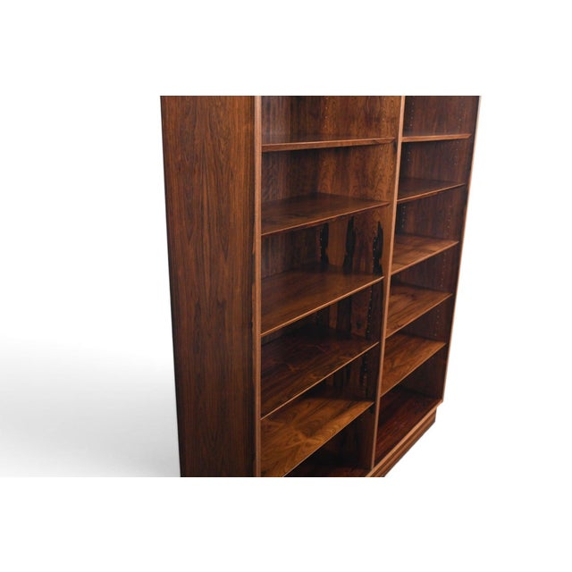 Mid-Century Modern Mid 20th Century Carlo Jensen Double Rosewood Bookcase by Hundevad + Co #1 For Sale - Image 3 of 9
