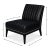 Contemporary Black Leather Accent Chair For Sale - Image 12 of 12