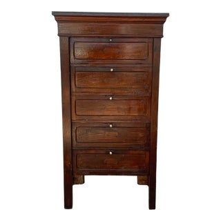 French Art Deco Filling Cabinet With Five Folding Fronts For Sale