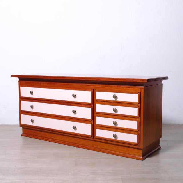 Wood Vintage Wooden Chest of Drawers, Italy, 1970s For Sale - Image 7 of 18