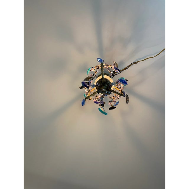 Karen Curtis’ Multi-Colored Strass Swarovski Crystal French Petite Birdcage Chandelier For Sale - Image 10 of 12