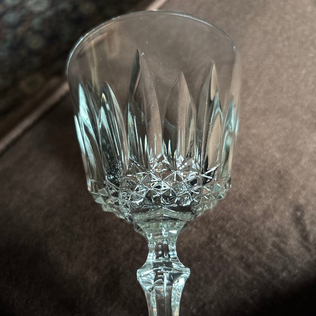 French Antique Crystal Wine Glasses and Champagne Flutes - Set of 28 For Sale - Image 9 of 12