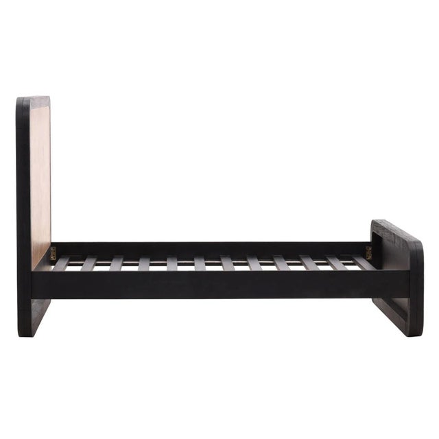 Modern Burl Wood King Bed Frame For Sale - Image 4 of 7