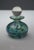 Aqua Iridescent Green and Blue Glass Perfume Bottle from Isle of Wight Studio, England, 1970s For Sale - Image 8 of 9