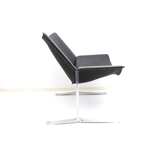 Sling Leather Armchair by Clement Meadmore for Leif Wessman Associates, Inc. N.Y. New York, 1960s For Sale - Image 4 of 18