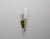 1950s Vintage Italian Brass and Green-Lacquered Steel Wall Sconce with Opaline Glass Shade, 1950s For Sale - Image 5 of 7