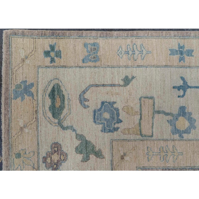 Early 21st Century Turkish Oushak Antique Look Rug 12' x 15'4" #21304 For Sale - Image 5 of 8