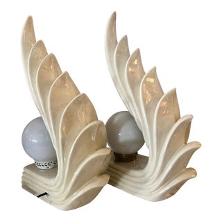 Large Whimsical Table Lamps/2 For Sale