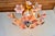 Vintage Pink Murano Style Art Deco Hand Painted Glass Floral Chandelier For Sale - Image 11 of 14