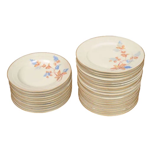 Porcelain Dinnerware, Set of 33 For Sale