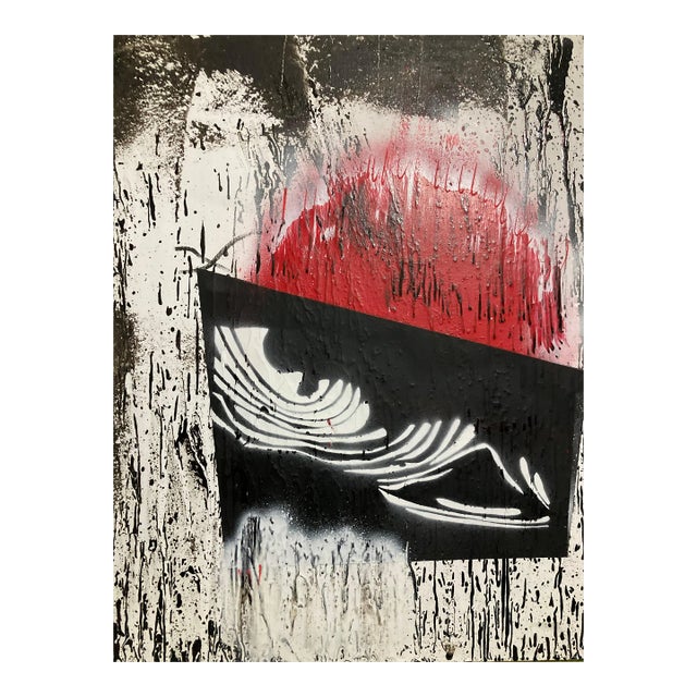 Irakli Kavtaradze (Akuna), Shadow 10, 2021, Mixed Media on Canvas For Sale