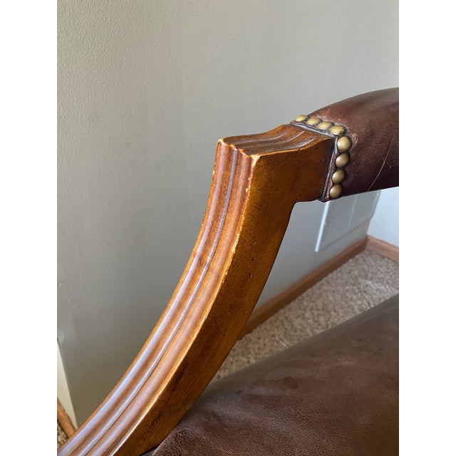 Ralph Lauren for Henredon Leather Executive / Library Chairs — Pair For Sale - Image 16 of 16