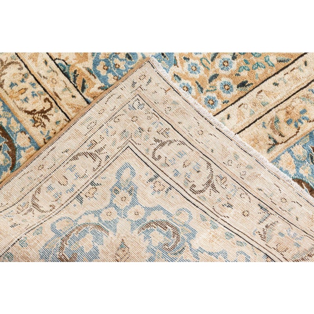 Persian Authentic 1900s Persian Tabriz Handmade Wool Rug For Sale - Image 3 of 7
