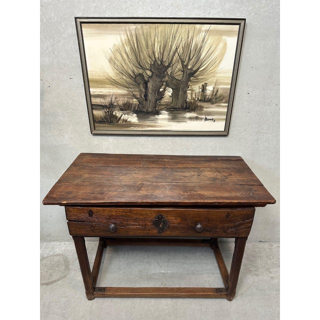 Paper Jacqueline (Jaklien) Moerman, Pollarded Willows, 1974, Mixed Media on Paper For Sale - Image 7 of 9