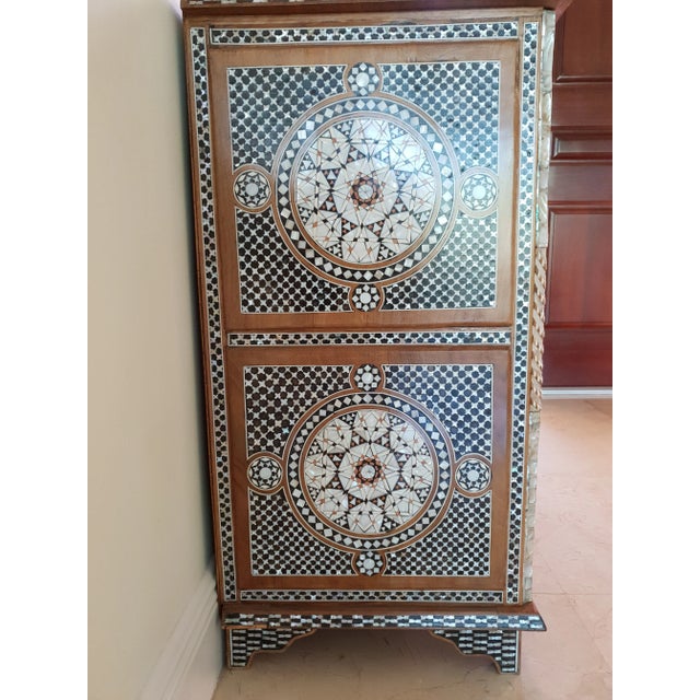 Oriental Mosaic Mother Pearl Chest For Sale - Image 4 of 11