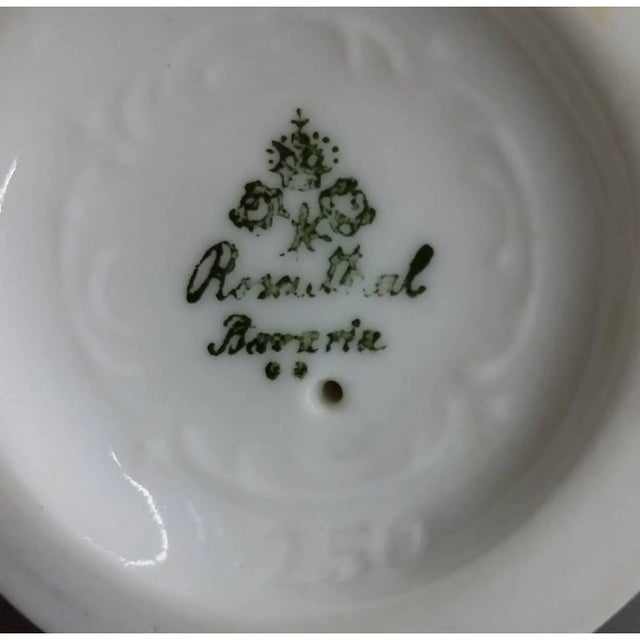 White Rare Rosenthal Cat on 24k Gold Ball Barvarian For Sale - Image 8 of 8