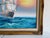 Original Marine Oil Painting Tall Ship on Open Sea Nautical Seascape Gold Frame For Sale - Image 10 of 11