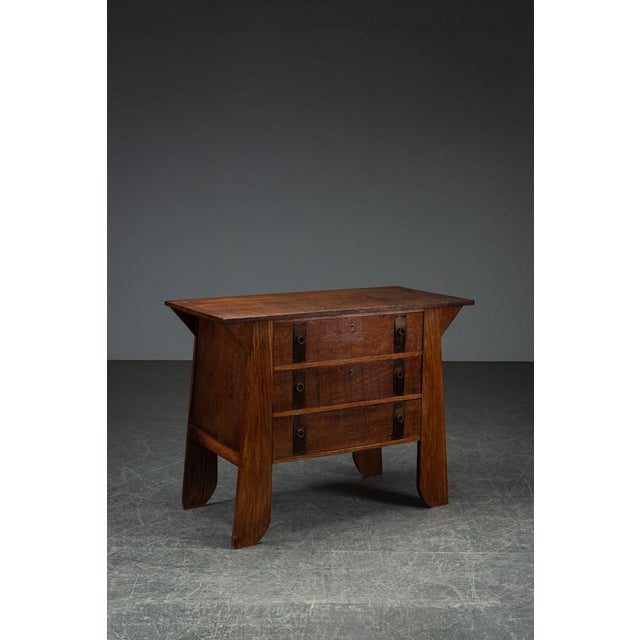 Arts and Crafts Chest of Drawers, 1920s For Sale - Image 16 of 16