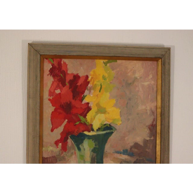 H. H. Västrom, Lilies, 1950s, Oil on Panel, Framed For Sale - Image 9 of 18