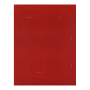 1980 Robert Barry 'Leo Castelli- Wallpiece' Pop Art Red USA Offset Lithograph