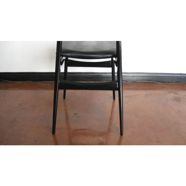 Wood Set of 6 Dining Chairs by Carlo Di Carli and Gio Ponti, Circa 1950s For Sale - Image 7 of 9