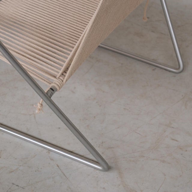 Mid-Century Modern Danish Steel Armchairs by Henning Flok, 1960s, Set of 2 For Sale - Image 6 of 14