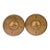 8" Burned & Carved Wood Decorative Plates - A Pair For Sale