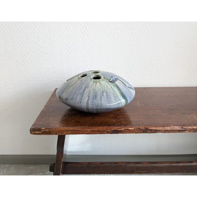 Studio Ceramic Vase, 1980s For Sale - Image 10 of 11