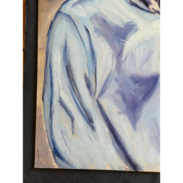 Vintage Original Oil Painting Portrait of an African American Man For Sale In New York - Image 6 of 12