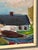 Louis Zelig, Boats in Fishing Village, 1950s, Oil on Panel, Framed For Sale - Image 6 of 18