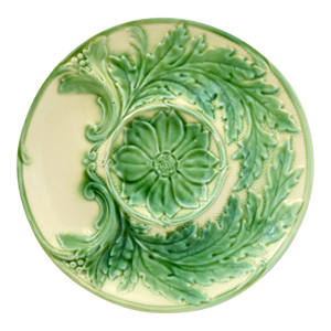 French Gien Majolica Artichoke Plate