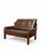 A nice, original love seat by Pierre Chapo. It can be considered as a small sofa or a large armchair. Elm and leather. The...