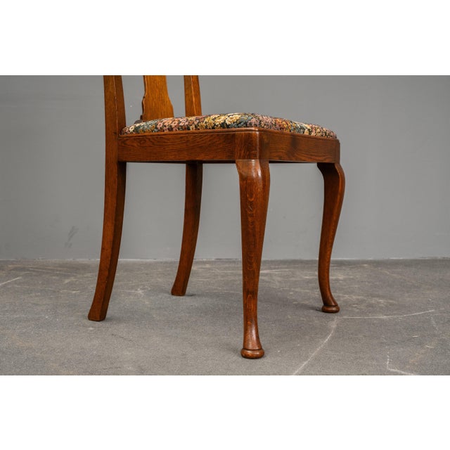 20th Century Art Nouveau Chairs in Oak, Set of 4 For Sale - Image 13 of 18