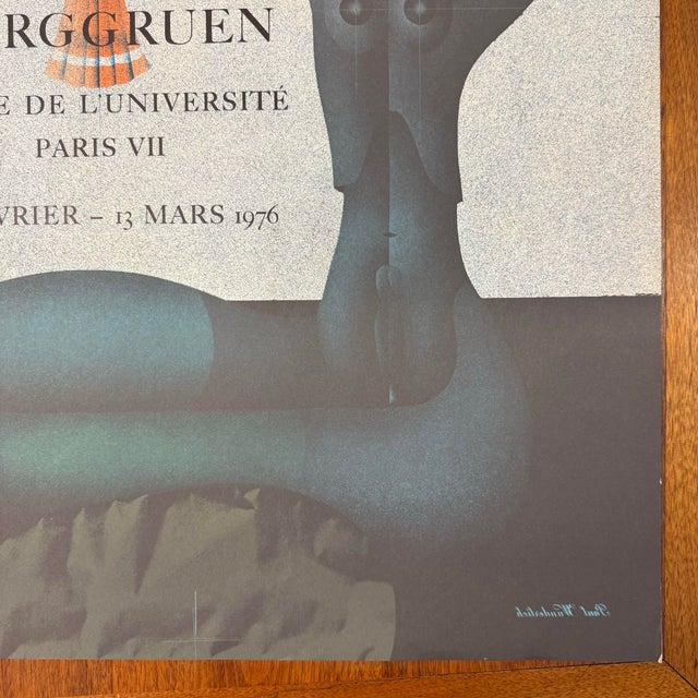 Abstract 1976 Paul Wunderlich Lithographs Exhibition Poster For Sale - Image 3 of 12