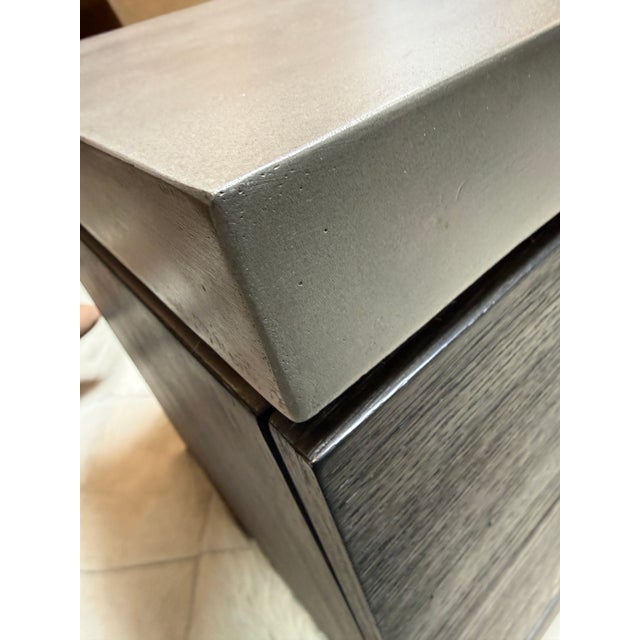 Wood Restoration Hardware Meade Closed Nightstand For Sale - Image 7 of 12