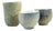 Sculptural Handpainted Pottery Mugs by Joanna Wysocka, 2010s, Set of 3 For Sale