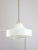 Mid-Century Italian White Glass & Brass Pendant Lamp For Sale - Image 12 of 13
