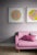Mid-Century Modern "Circles in Yellow and Pink" Contemporary Fine Art Print by Melinda Cox 24" X 24" For Sale - Image 3 of 5