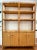 Beige Bielecky Brothers Cane Rattan Double Etagere With Bottom Cabinets For Sale - Image 8 of 13