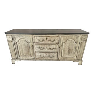 19th Century English Bleached English Oak Cabinet, Buffet, Sideboard For Sale
