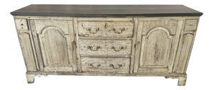 19th Century English Bleached English Oak Cabinet, Buffet, Sideboard