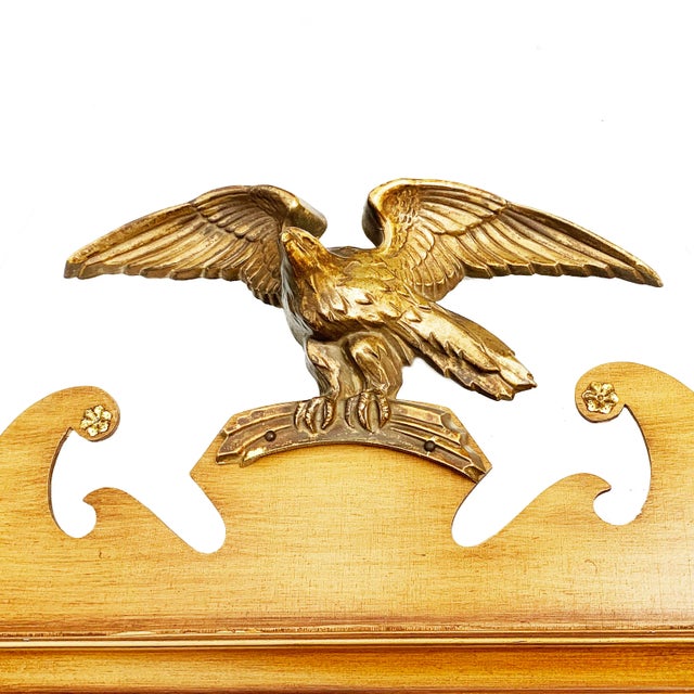 American Mid-Century Turner Federal Style Wall Mirror With Eagle For Sale - Image 3 of 6