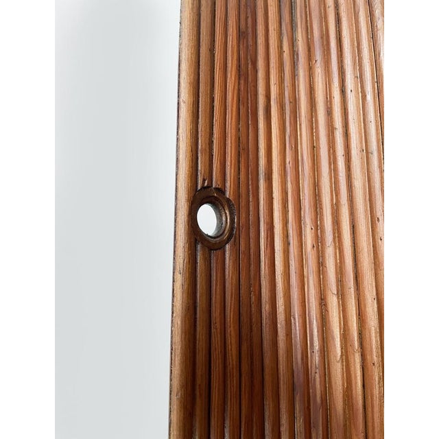 Mid-Century Modern Italian Self-Supporting Wooden Screen, 1950s For Sale - Image 11 of 18